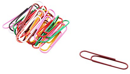 Baumgartens Büroklammern, Vinylbeschichtet, Jumbogröße, 40 Stück