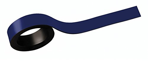 MAUL Magnetstreifen 2 x 100cm (2 Stück) | Magnetband selbsthaftend auf magnetischen Oberflächen | Magnetklebeband individuell zuschneidbar | Beschriftbar mit Marker | Blau