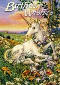 Newborn Unicorn - Birthday Card