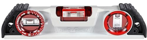 KAPRO 935–10 25,4 cm Magnet Guss Torpedo Wasserwaage mit 16027 und Winkel Finder, rot