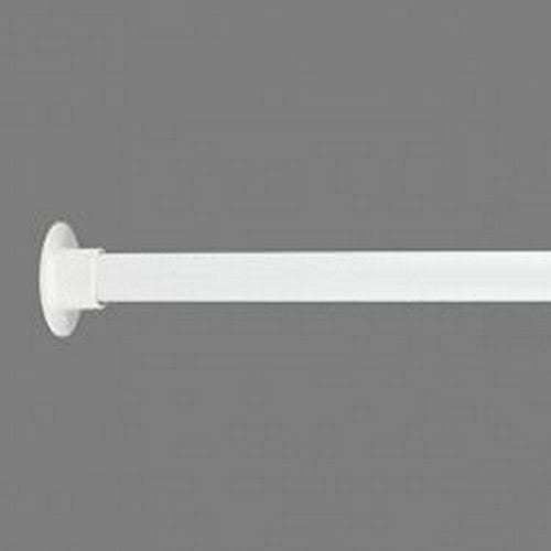 Barre de penderie extensible Ø 20 mm, pour aménagement de dressing, placard, armoire, visserie incluse, montage facile, différentes dimensions, deux couleurs au choix (extensible de 60 à 90 cm, blanc laqué)