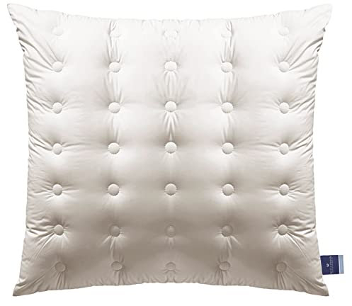 Billerbeck Faserkissen | Concerto | 80 x 80 cm | weiche Stützkraft | superfeiner Edel-Satin | bis 60° C waschbar