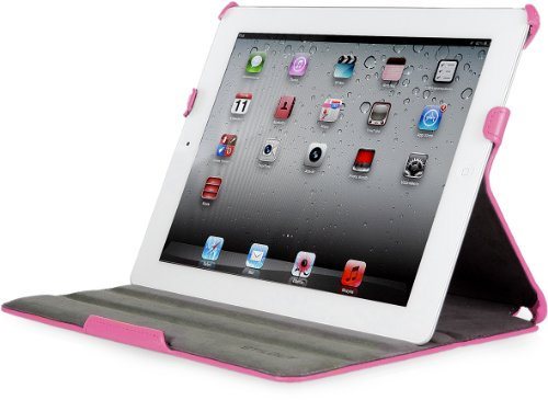 StilGut UltraSlim Case, Funda con función de Soporte para el Original Apple iPad 3 & 4 WiFi + 4G 16, 32, 64 GB, Rosa