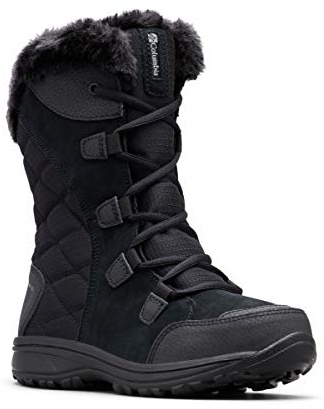 Columbia ICE MAIDEN II WATERPROOF Waterproof Women's Snow Boots, Black x Columbia Grey, 9 UK