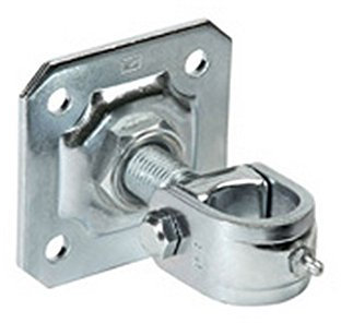 Cardine Regolabile A Fascetta Con Piastra E Dado Avvitabile. Finitura Zincata.