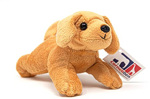 Unbekannt Stofftier Hund 16 cm, braun, Kuscheltier Plüschtier, Hunde Welpe