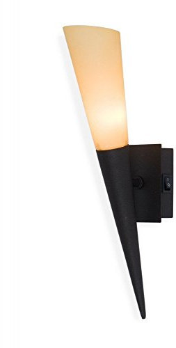 Led Wandfackel Liverpool,Wandleuchte,mediterrane Wandlampe,Leuchte,Lampe,Fackel,rostbraun, inkl. 1 x G9 Led 3 Watt /300 Lumen