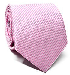 Sweet Leaf Cravatta da uomo Rosa - 100% Seta - Classica, Elegante e Moderna - (ideale per un regalo, un matrimonio, con un abito, in ufficio...)