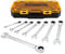 DEWALT Ensemble de clés mixtes à cliquet SAE, technologie à couple direct, étui verrouillable inclus, 8 pièces (DWMT74733)