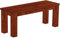 B.R.A.S.I.L.-Möbel Brasilmöbel Sitzbank 110 cm Rio Classico Mahagoni Massivholz aus Pinie, Verschiedene Größen & Farben, ideal für Esszimmer & Küche