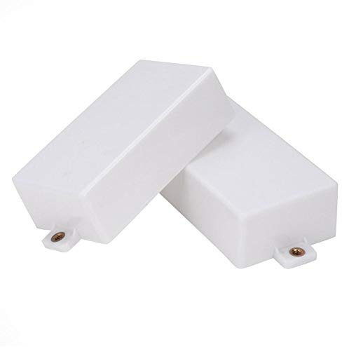 Bnineteenteam 2pcs Gitarre Humbucker Pickup Covers Humbucker Kunststoff versiegelt Pickup Covers E-Gitarre Pickup Covers(Weiß) Musikinstrumentenzubehör