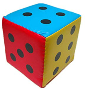 Jiulonerst 20/12 cm Dadi Super Grandi Colorati, Dadi in Spugna a Sei Lati