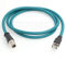 SZRMCC M12 8 Pin X-Coded Stecker auf RJ45 Ethernet Kabel Cat7e Gigabit Geschirmtes Wasserdicht Kabel für Basler GigE Cognex In-Sight Vision Industrial Kamera Sensors (Blau,2m)