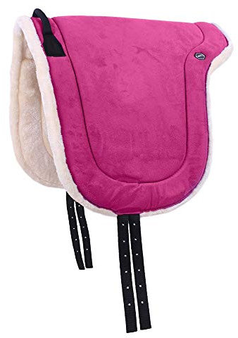 QHP Bareback-Pad für Pferd, Rosa, Polyester, Pony, Full
