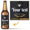 6 étiquettes de bière personnalisées. Autocollants de bière avec nom personnalisé pour fêtes, célébrations et anniversaires. Pack de 6 autocollants en vinyle imperméables.