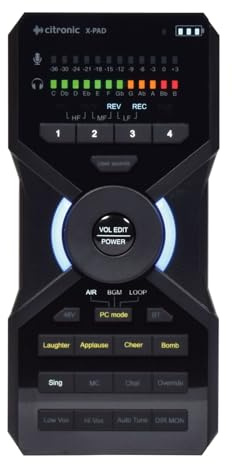Citronic | Portable Audio Interface & Microphone Processor for Podcasting & Recording Sessions