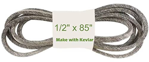 Courroie de tondeuse de 1,27 cm x 215,9 cm fabriquée en Kevlar compatible avec Cub Cadet compatible avec MTD 754-0266, 954-0266