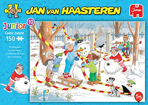 Jumbo Spiele Jan van Haasteren Junior Schneemann 150 Teile - Puzzle für Kinder ab 5 Jahren