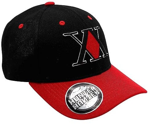 ABYSTYLE - Hunter X Hunter Cap Schwarz & Rot Emblem, schwarz und rot, Einheitsgröße