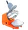 NICCOO Tritaghiaccio Elettrico 300W, Tritaghiaccio a Doppia Lama, ritaghiaccio Elettrico Professionale con Ciotola in Acciaio Inossidabile, Acciaio Inossidabile, per Bar e Ristoranti(Arancia)