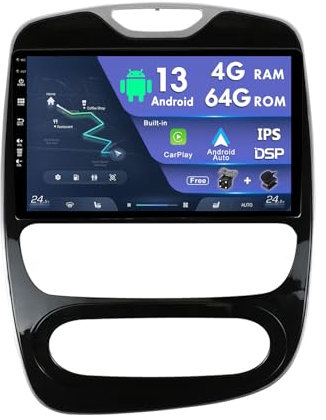 MISONDA Autoradio Android 14 doppio Din per Renault Clio 4 ZOE 2016-2019 GPS Navi | Telecamera posteriore gratuita | 10 pollici | 4G + 64G | Supporto DAB/WLAN/BT5.0/USB/SWC/Carplay/AUX/FM/WIFI