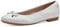 Tamaris COMFORT Damen Ballerinas aus Leder mit Schleife, Weiß (White), 37 EU