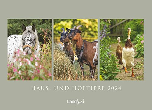 Haus- und Hoftiere - Kalender 2024 - Landlust - Fotokalender - Wandkalender mit ­stimmungsvollen Bildern - 45 cm x 62 cm