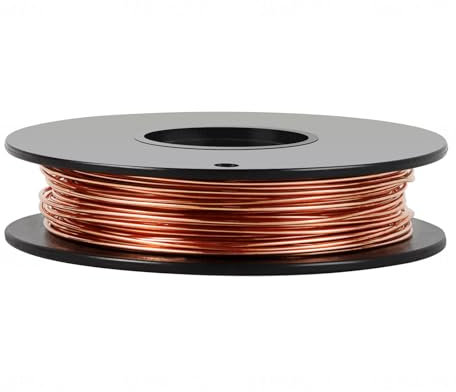 24 Gauge 266 Feet 5 oz 99.9% Dead Soft Copper Wire for Electroculture Gardening, Jewelry Making, Beading, Science Projects, DIY Artwork, Pure Bare Copper Wire