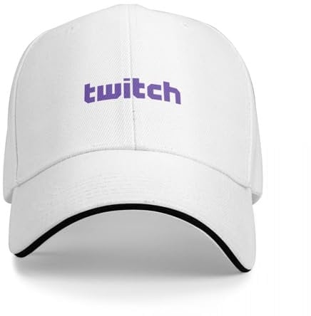 Baseballkappe Twitch Logo für Männer und Frauen Baseballkappe Fischerhut Vaters Lieben Geburtstagsgeschenke