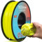TEQStone TPU Filament 1.75mm Neu Gelb 1Kg Spule 95A Flexibel Weiches 3D Drucker Filament Maßgenauigkeit +/-0.03mm Vakuumverpackung