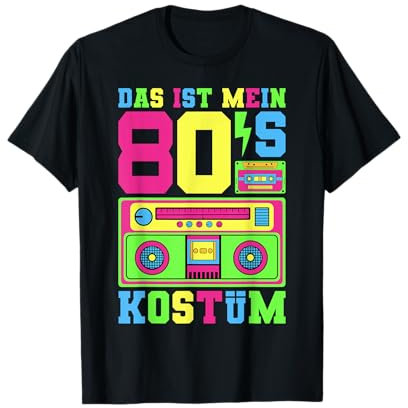 80er Jahre Kostüm 80er Jahre Outfit 80 er Motto Party 80er T-Shirt