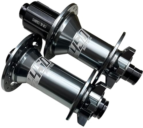 Mozzo Bici MTB Boost 32 Fori Mozzo Freno A Disco Anteriore Con Cuscinetto Posteriore 120 Clic 6 Artigli Mozzo Freno Da Montagna In Alluminio 15x110mm/12x148mm Perno Passante per 8-12 Secondi(Gray1,HG)