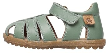 Naturino SEE-Halb geschlossene Sandalen aus Leder, Salbei 24
