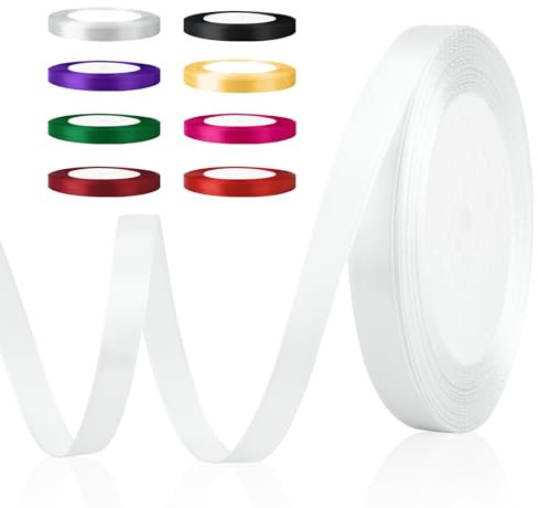 Satinband Schleifenband Hochzeit - Weißes Geschenkband Aus Stoff, Seidenband, Dekoband