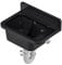 Évier de lavabo pour extérieur, jardin, garage, cave, atelier, noir