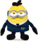 Famosa Softies 760024513 New Minions, AVL-Kostüm aus dem Film Despicable Me 4, Minion-Spielzeug mit glänzendem Stoff und weicher Füllung, für Kinder ab 0 Jahren