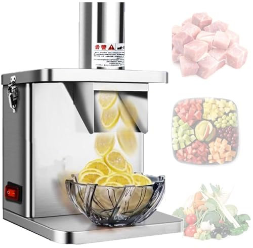 Poderosa Casa Comercial Máquina Cortadora De Carne De Acero Inoxidable Automático De Triturar La Cortadora De Corte De La Máquina Multifuncional De La Picadora De Carne, Antideslizante Y Sil