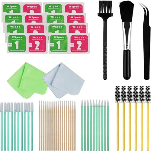155PCS Phone Cleaning Kit Charging Port, Laptop Cleaning Kit, Keyboard Cleaning Set with Cleaning Cloth, Cleaner Brush and Wipe Kit for MacBook, Airpods pro and Other Electronics