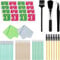 155PCS Phone Cleaning Kit Charging Port, Laptop Cleaning Kit, Keyboard Cleaning Set with Cleaning Cloth, Cleaner Brush and Wipe Kit for MacBook, Airpods pro and Other Electronics