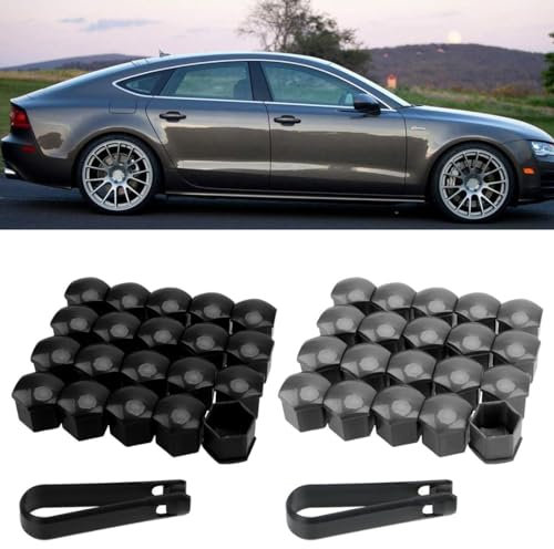EAVUYIS Radschraubenkappen,40pcs 17mm Radbolzen Kappen,Universal Kunststoff Radmutterkappen Auto Mutter Covers Bolt Radkappen,für die meisten Autos,Schützen die Radschrauben vor Schmutz