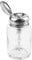 LNQ LUNIQI 100ml Pumpspender Nagellackentferner Glas, Transparente Flasche mit Metall Pumpenspender, Nachfüllbarer Dispenser zum Herunterdrücken Pumpflasche, 1 Stück