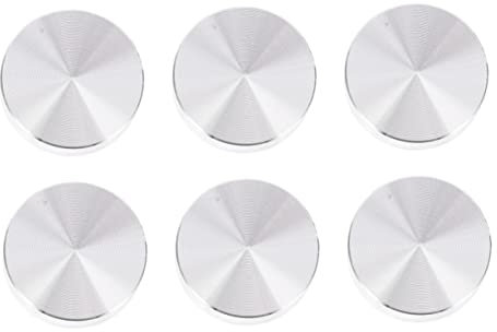 Artibetter 6stücke Silberne Aluminium-runds Cheiben Dicke Alu Circles Gewinde Robuste Möbelplatte Für Glastische Geeignet Für Gartenmöbel Wohnzimmertische