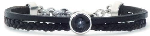 QOSS Armband FLEUR schwarz Stein schwarz