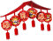 Milageto Banner zum chinesischen Neujahr 2025, Frühlingsfest-Dekor, 209 cm, Glücksbringer-Hängedekoration für das Wohnzimmer der Firma im Freien, Style B