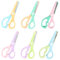 LuLiyLdJ 6-teiliges Set kinder schere bastelschere kinder kinderschere scheren kinder Geeignet für Anfänger und kleine Kinder DIY Bastelschere
