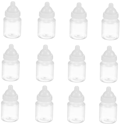 Mikikit 12stücke Füllbare Milchflasche Süßigkeitenbox Wiederverwendbare Transparente Candy-verpackung Shower Und Geburtstagsfeiern Geschenkbox Für Süßigkeiten Und Leckereien
