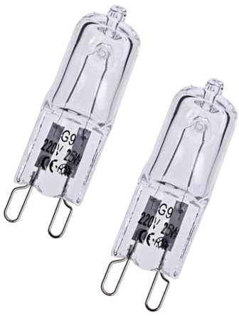 BIGTEDDY New G9 Halogen 25w Warm White Light Bulb Globe 240v Oven Microwave Halogen