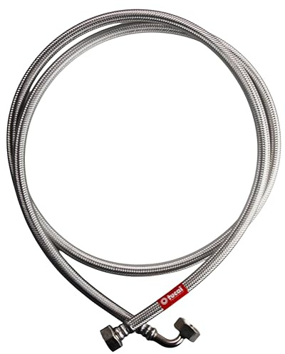 DURO Panzerschlauch 3/4 Zoll für Waschmaschine und Geschirrspüler - Zulaufschlauch Waschmaschine Edelstahl - Spülmaschine Flexschlauch 3/4 Zoll, 200 cm