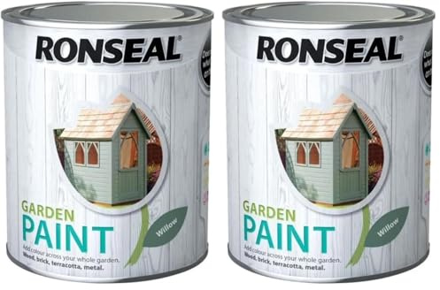 Ronseal RSLGPW25L GPW25L Garden Paint Willow2.5 Litre, Willow, 2.5 (Pack of 2)