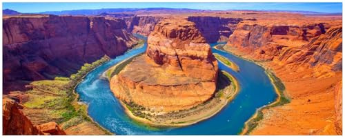 Wallario Küchenrückwand selbstklebend 115 x 50 cm, Motiv: Hufeisenförmiger Mäander des Colorado River | Spritzschutz abwischbar & pflegeleicht